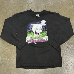 Idlewild Hallowboo Sweatshirt Youth Medium 10-12 Black Halloween Ghost
